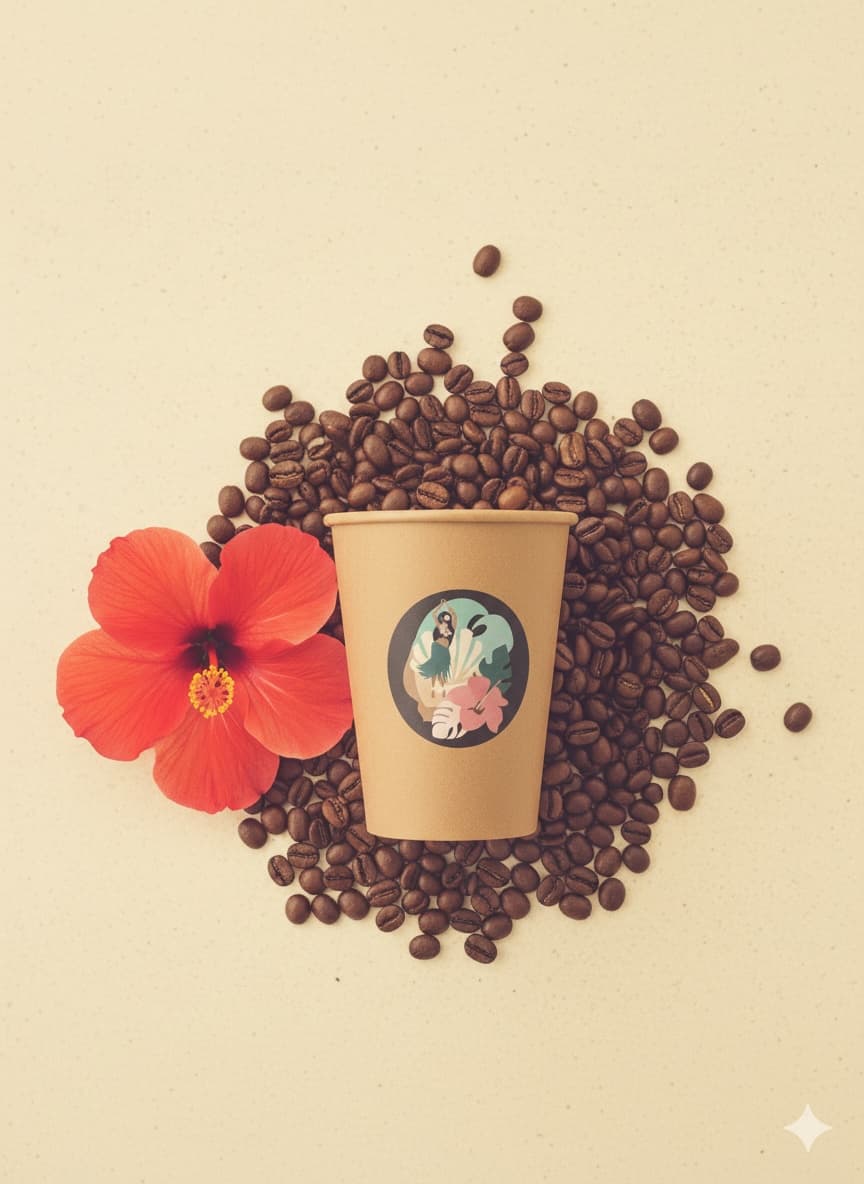 Kona coffee beans and farm in Hawaiʻi